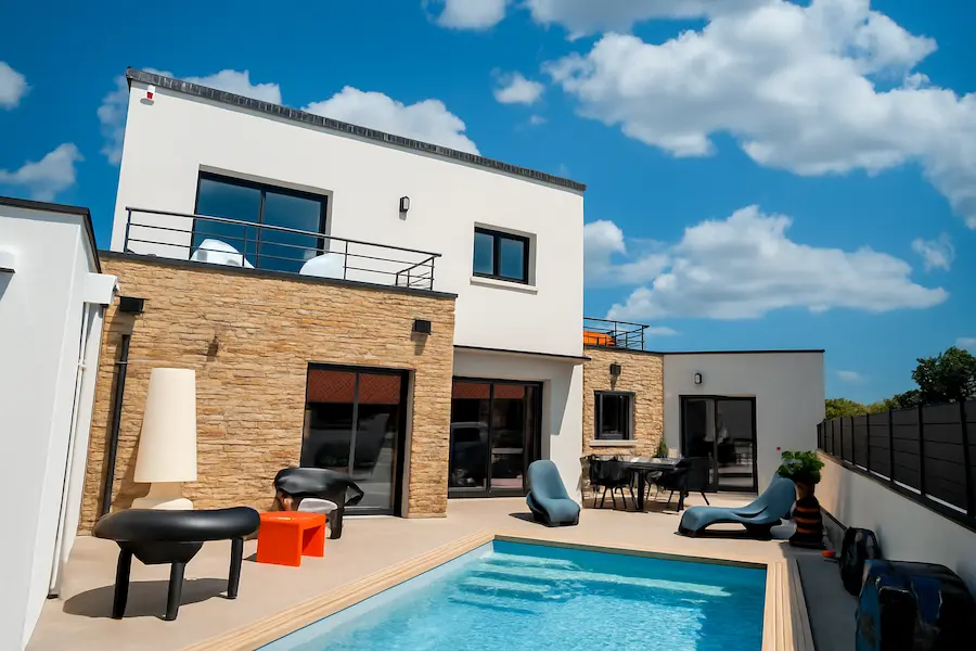 constructeur maison sur mesure piscine challans