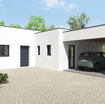 maison moderne toit plat Vendée