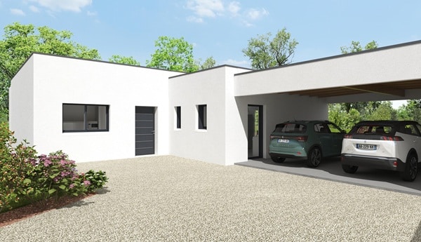 maison moderne toit plat Vendée
